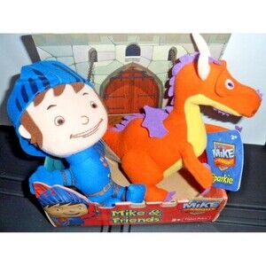 Mike the Knight & Sparkie the Dragon NIB 2013 Plush Ages 2+